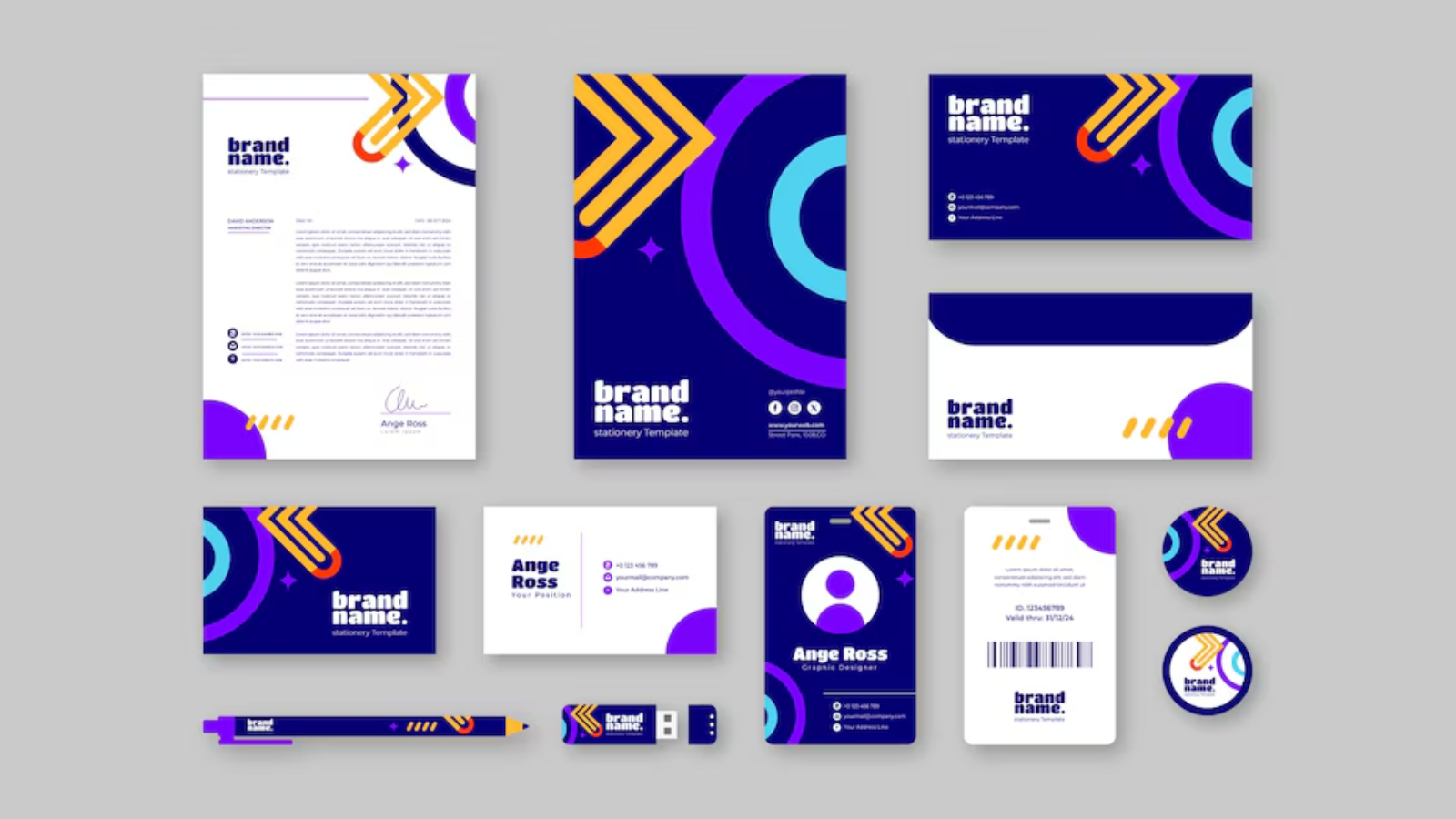 Geschäftsmaterialien und Branding Design von Lumovo für Unternehmen