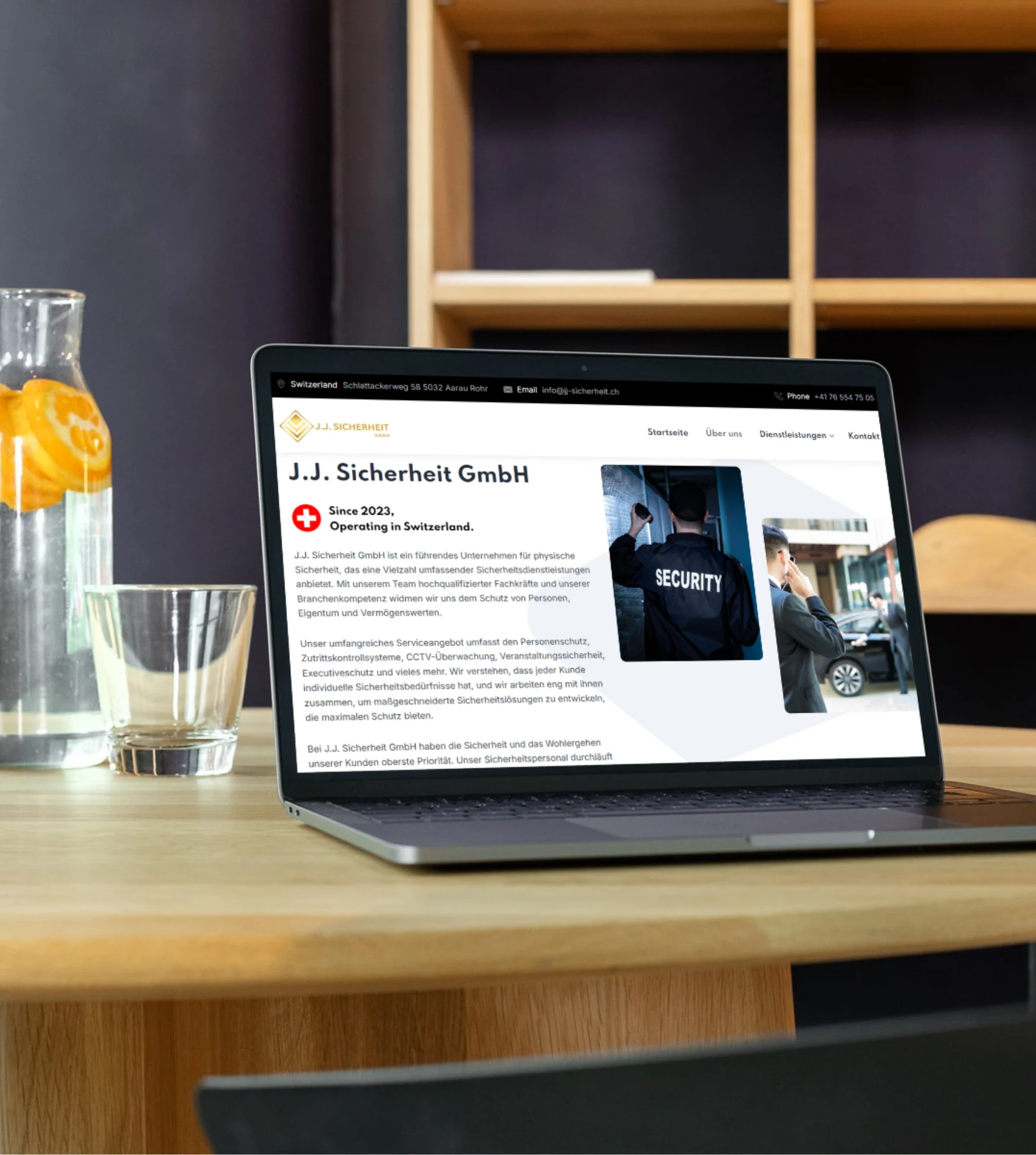J.J. Sicherheit GmbH Sicherheitsunternehmen Branding Schweiz switzerlnad swiss ch 2