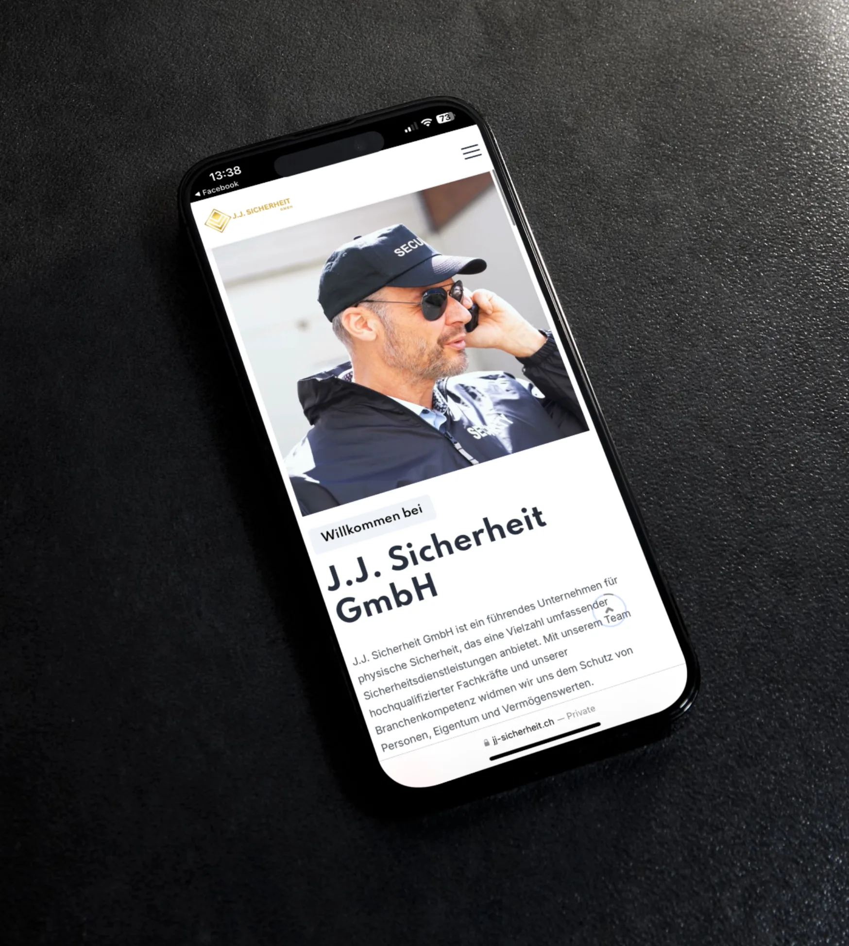 J.J. Sicherheit GmbH Sicherheitsunternehmen Branding Schweiz switzerlnad swiss ch 3