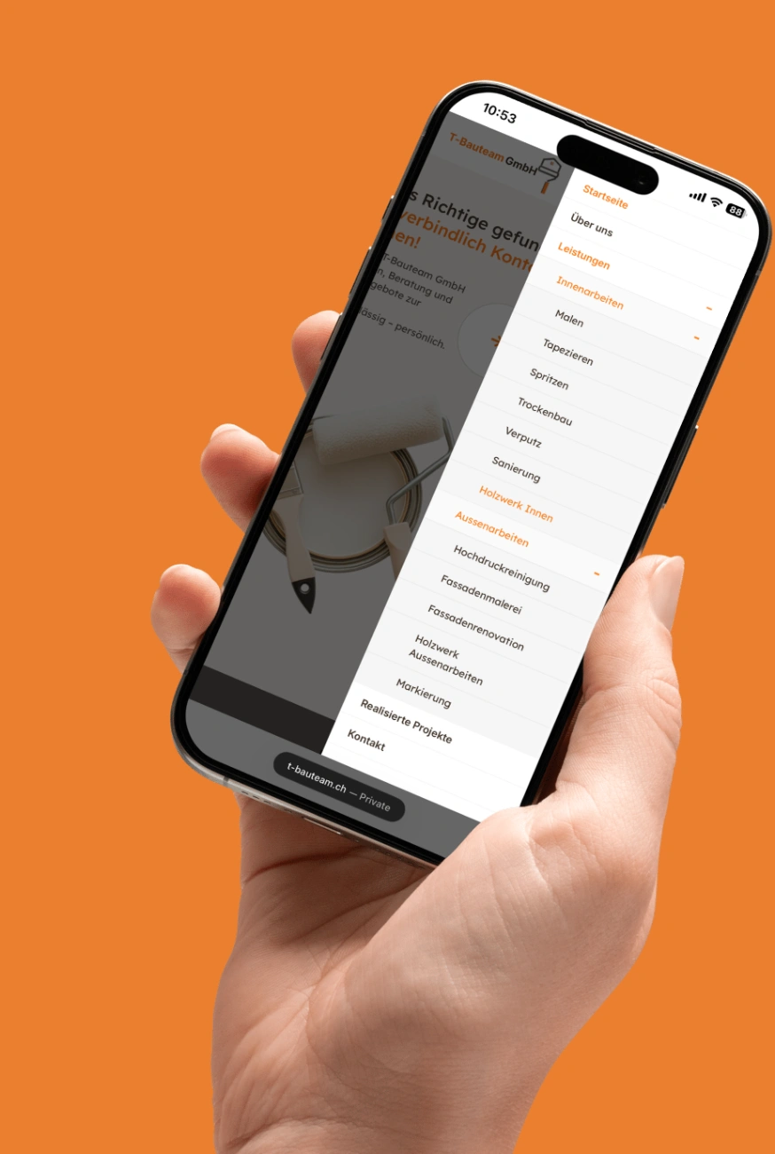 Responsive Website für T-Bauteam GmbH – WordPress-Projekt von Lumovo